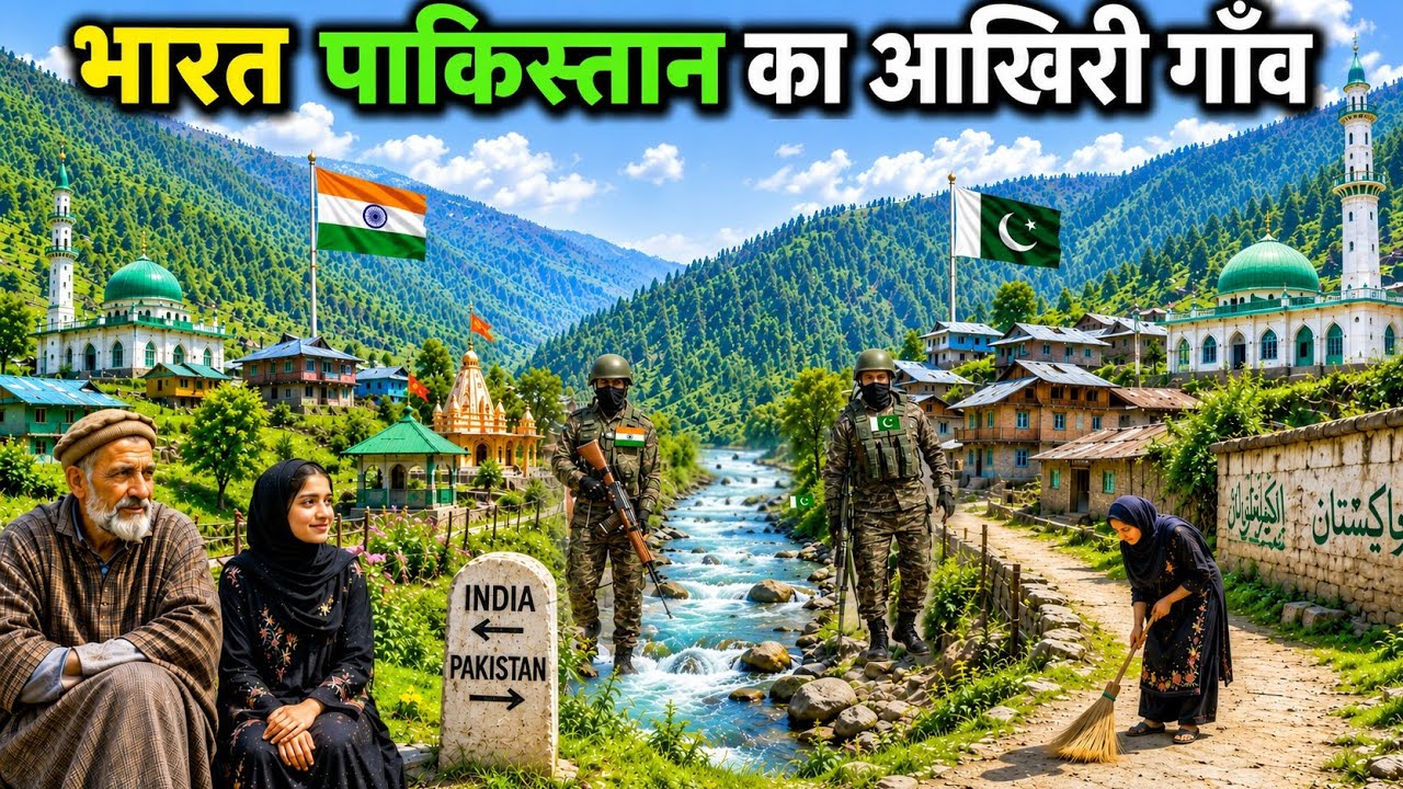 India - Pakistan Last Village Life | कश्मीर मे मुस्लिम का गांव सामने पाकिस्तान का गांव ( india-POK )
