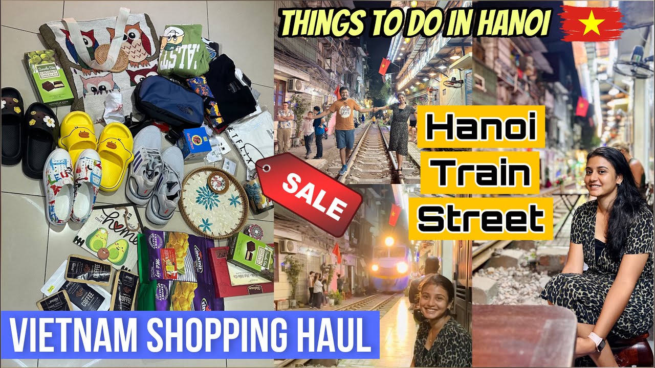 VIETNAM🇻🇳 SHOPPING HAUL | Hanoi Train Street | Travel VLOG #5 | Things to Buy Tamil | Budget Trip