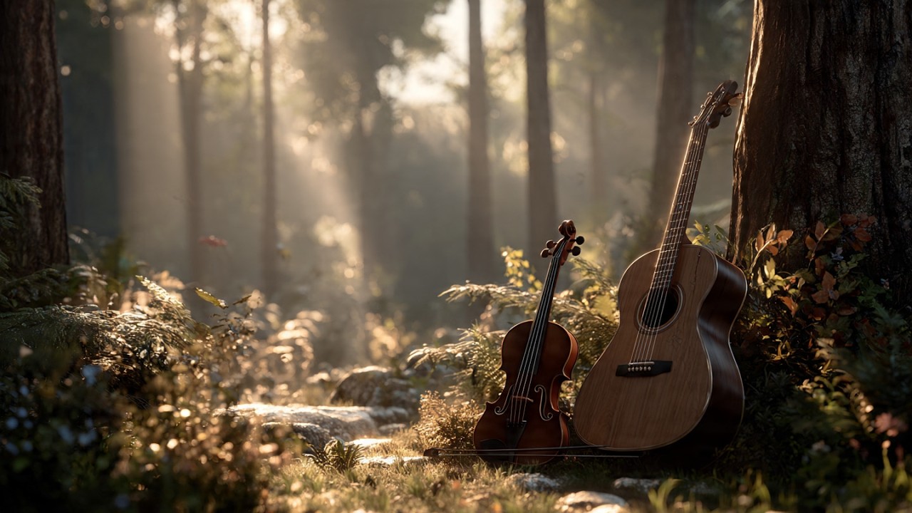 Healing Horizon 🌿 Calming Guitar & Violin Ambient Music for Deep Relaxation, Mindfulness, Focus & S