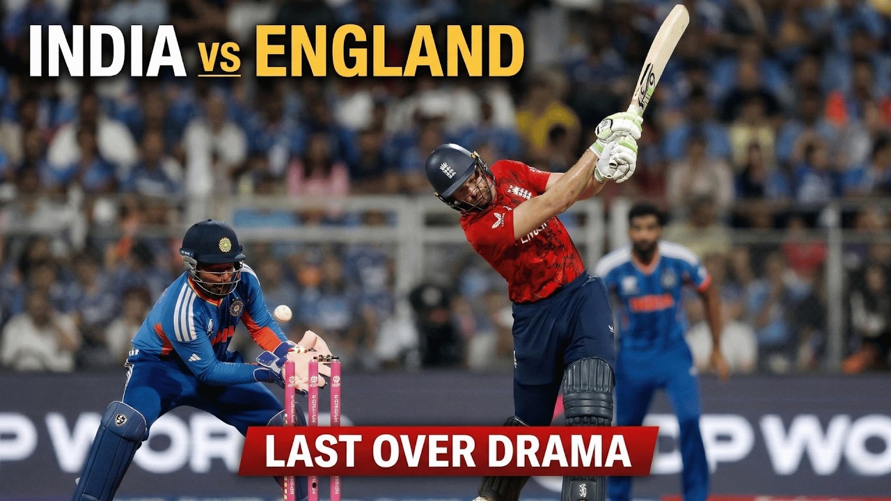 India vs england last over drama , Cricket T20 world cup 2026