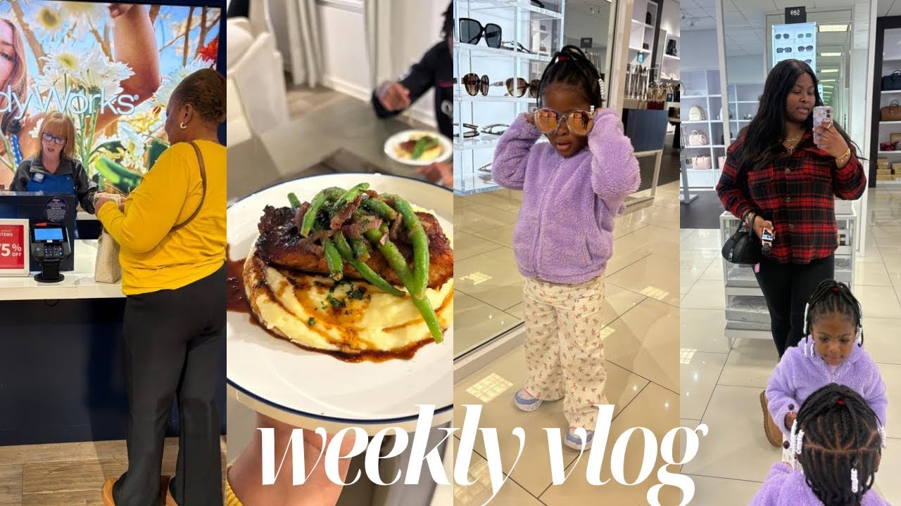 WEEKLY VLOG:GIRLS DAY OUT AT TANGER OUTLET|COOKING WITH LOVE+RJ TOOK THE SHOW|SKINCARE+MAKEUP HAUL