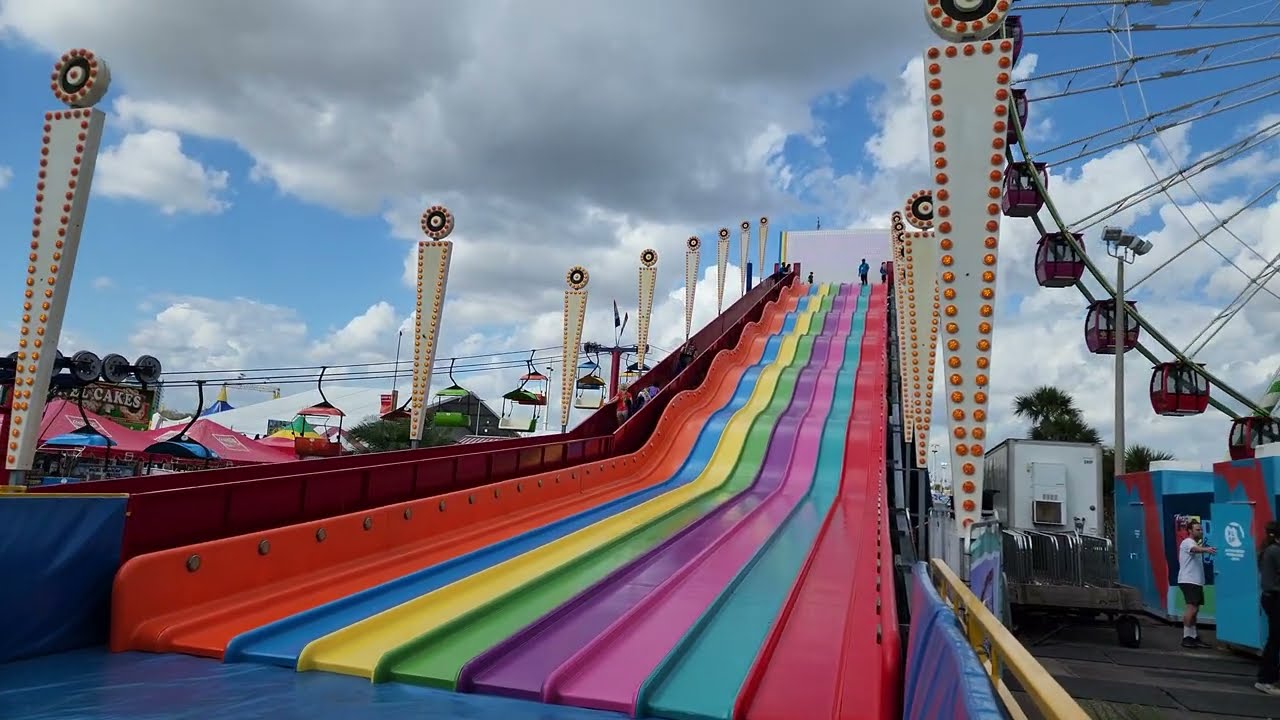 Super Slide POV [4K] Florida State Fair 2023