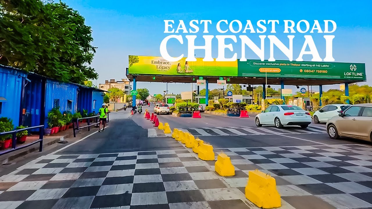 Chennai Morning Drive: ECR from Thiruvanmiyur to Mayajaal [4K]