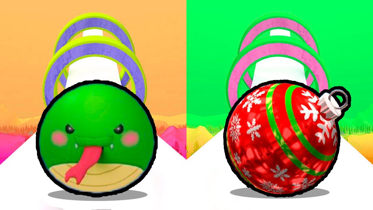 Going Balls vs Rolling Balls Master: The Xmass Ball vs The Snake Ball? Race-861