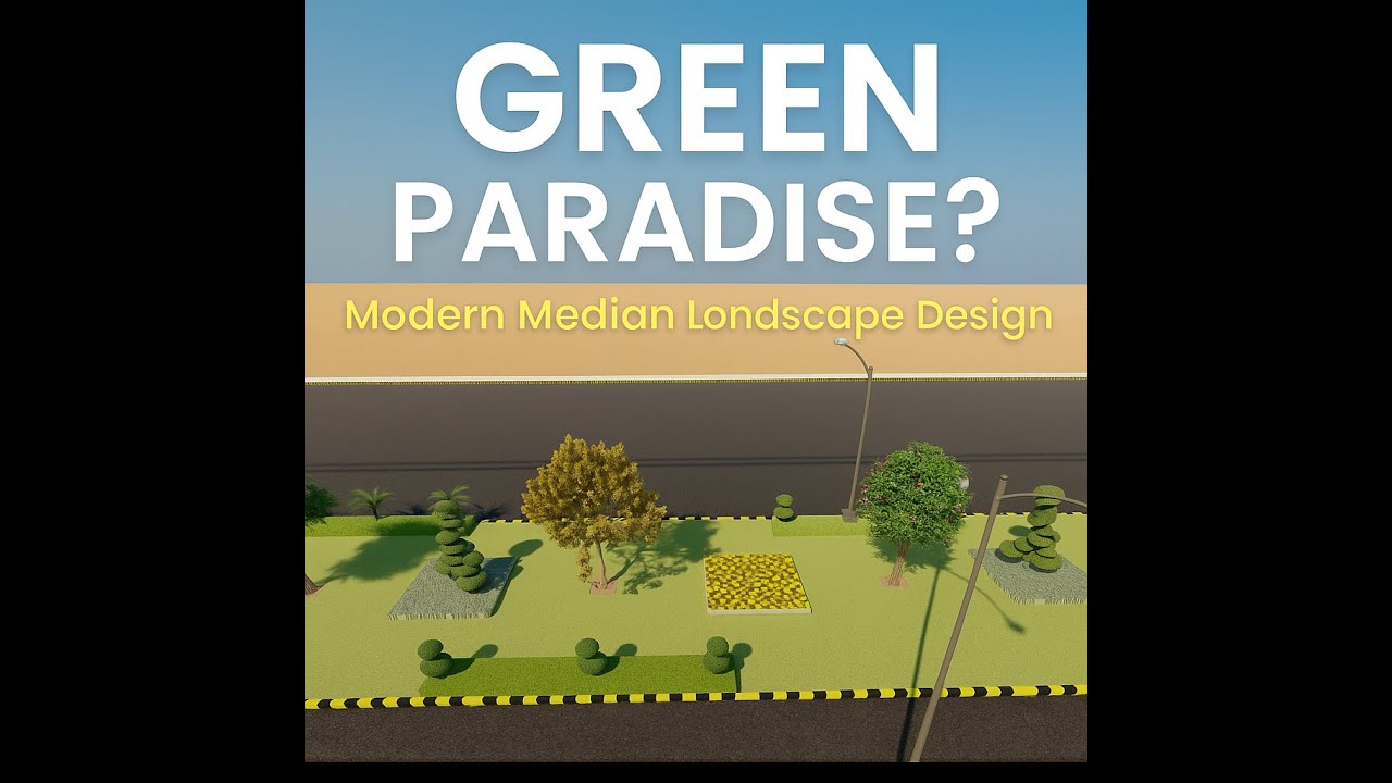 &ldquo;Green Paradise | Stunning Road Median Landscape Design Ideas #landscapedesign