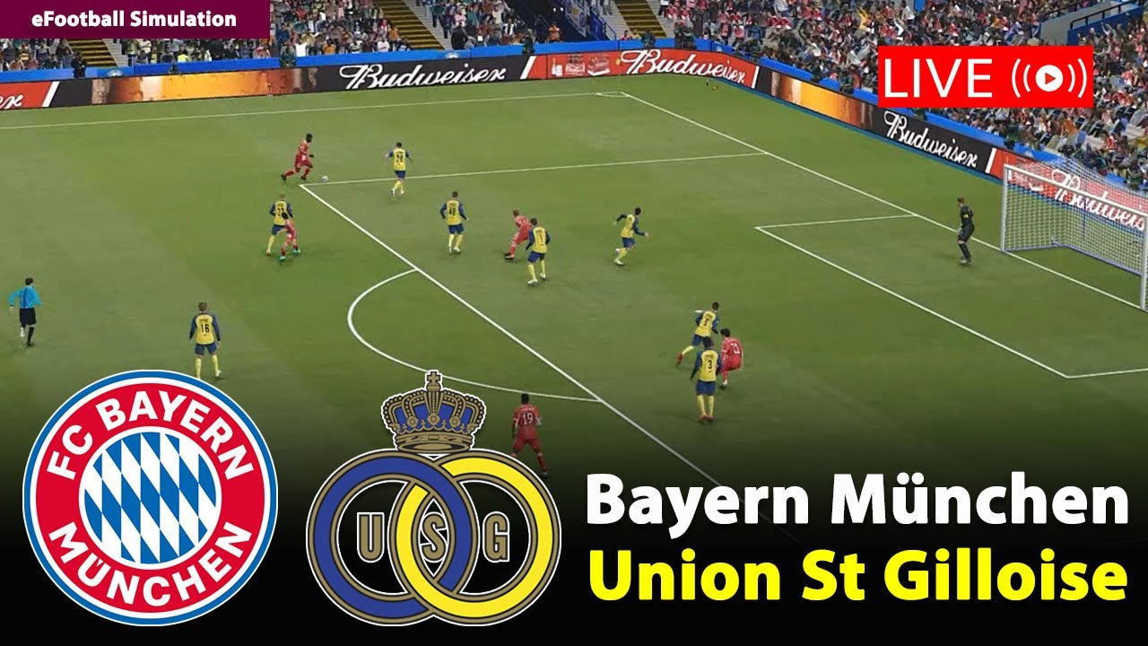 🔴Live- Bayern München gegen Union St Gilloise | Champions League 2025/26 |eFootball PES21 Simulation