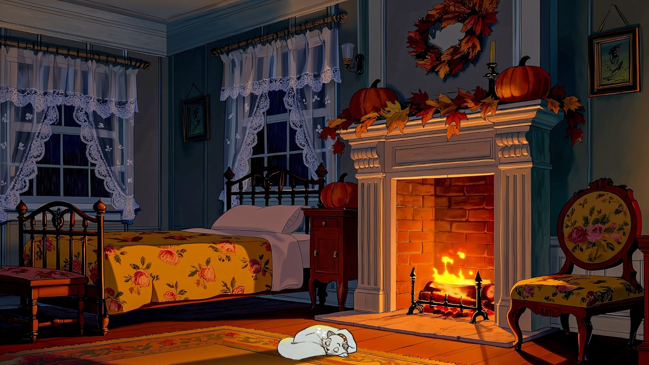 it's the 1940s and you're lost in old melodies on a peaceful autumn night (cozy asmr)