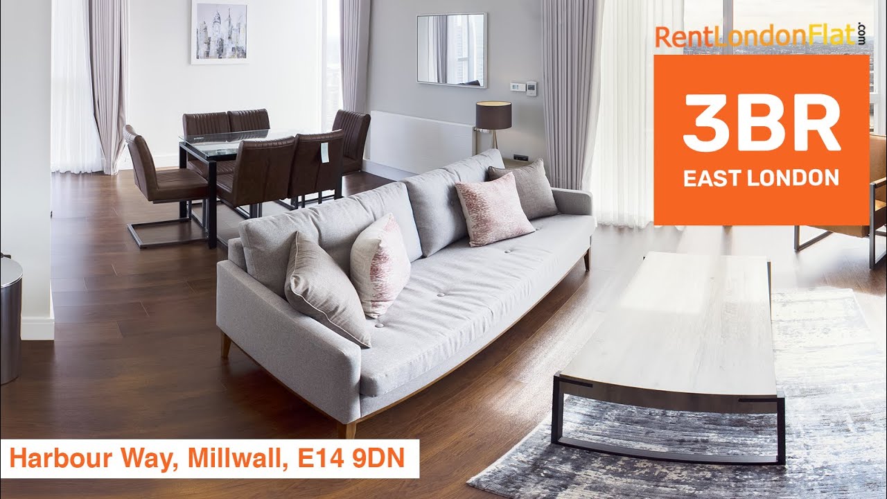 Rent this Amazing 3 Bed Flat in Canary Wharf London E14 9DN | RentLondonFlat.com