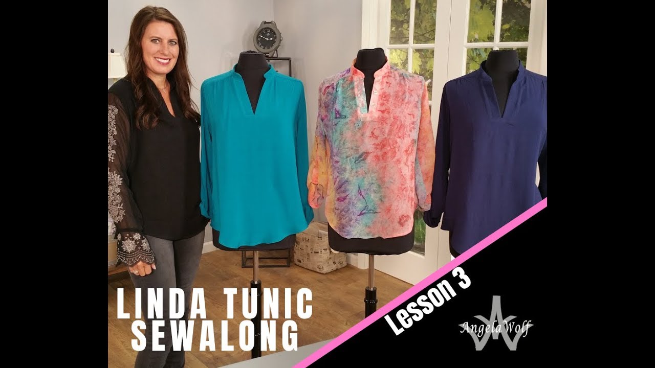 LINDA TUNIC SEWALONG LESSON 3: TAB IN SLEEVE & BUTTONS