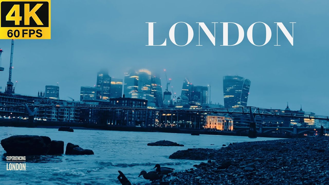 Relaxing River and City Sounds: Morning Ambience in London City (River Thames) | River Sound | Relax