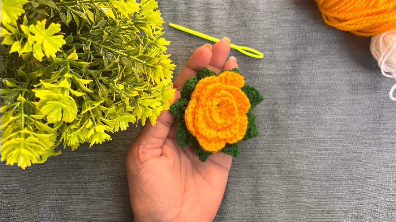 Super Beautiful flower easy very useful crochet flower making #crochet #flowers 