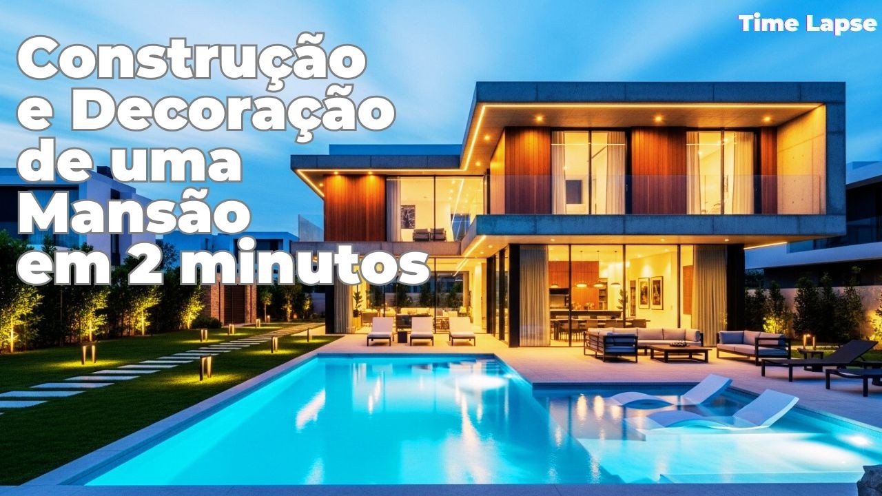 TimeLapse Construção e decoração Mansão