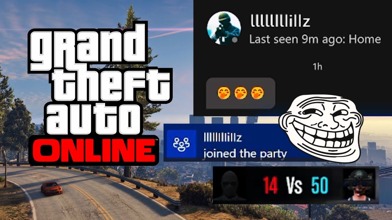 GRIEFER THREATENS TO K*LL ME AFTER TROLLING HIM!!!! GTA ONLINE