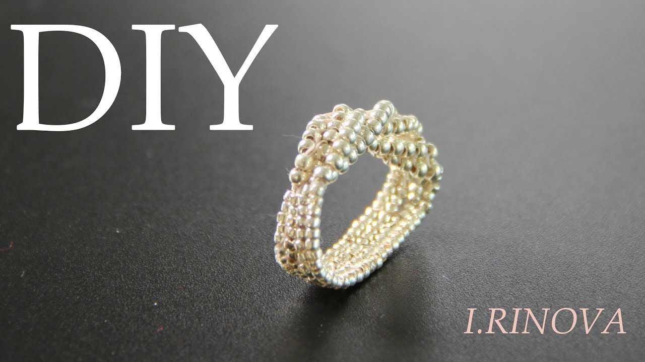 КАК СДЕЛАТЬ КОЛЕЧКО ИЗ БИСЕРА / HOW TO MAKE A RING OF BEADS