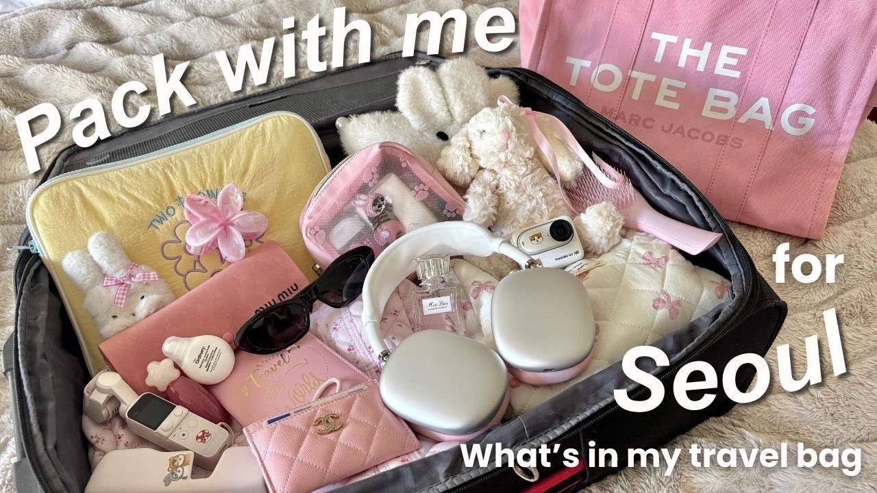 Pack with me for Seoul, South Korea'25 🇰🇷✈️ aesthetic | pink | coquette vibes 🎀