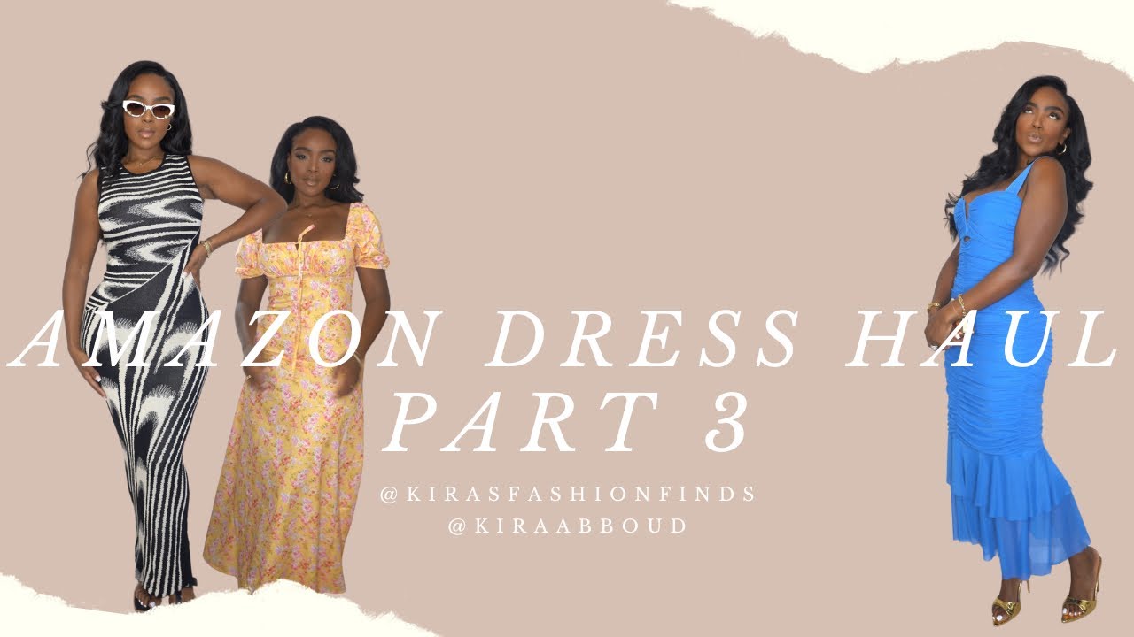 AMAZON DRESS HAUL PART 3 | WEDDING GUEST, BABY SHOWER GUEST, & DATE NIGHT OUTFIT INSPO