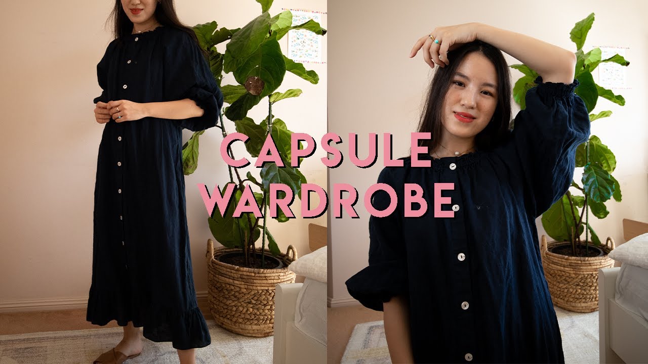 CREATING A CAPSULE WARDROBE for staying/working at home