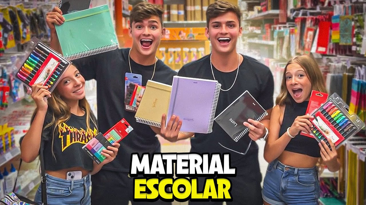 COMPRANDO O MATERIAL ESCOLAR 2023 DAS NOSSAS IRMÃS! •Irmãos Scribel•