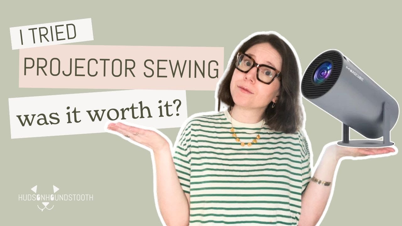 I Tried Projector Sewing… Was It Worth It? | How to Use a Projector for Sewing Patterns