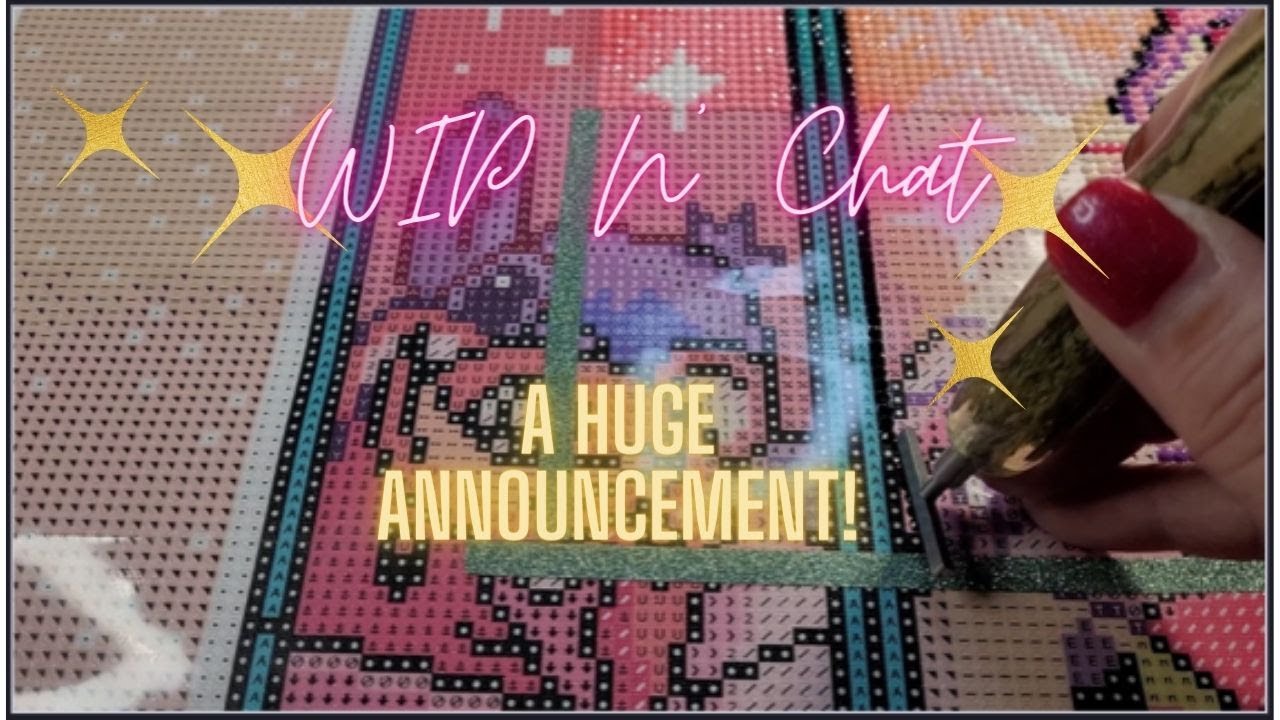 Удивительные новости в WIP n Chat: алмазная живопись для психического здоровья #roadto1ksubscribers