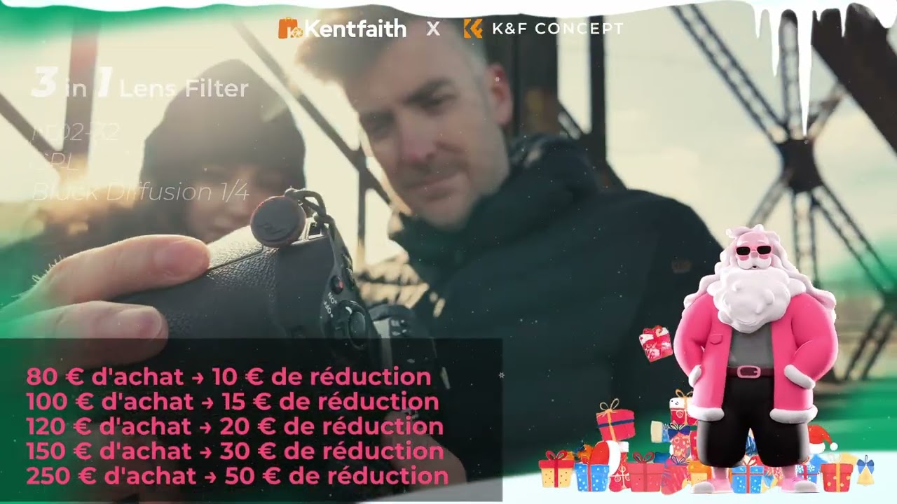 K&F Concept X Kentfaith Soldes de Noël 2025
