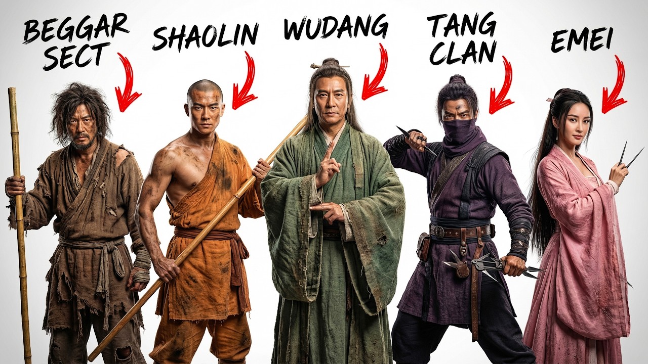 Every Martial Arts Sect in Chinese Wuxia Explained