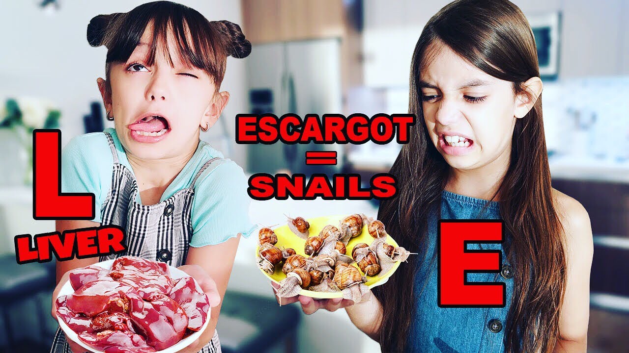 ONLY Eating Food With The LETTER OF YOUR NAME for 24hrs Challenge | Emily and Evelyn