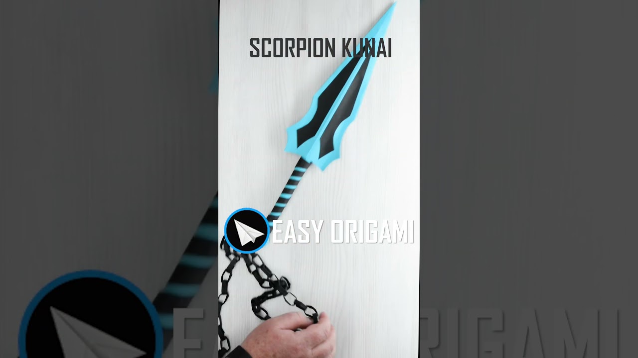 Scorpion Kunai z Mortal Kombat #asyorigami #diy #gaming