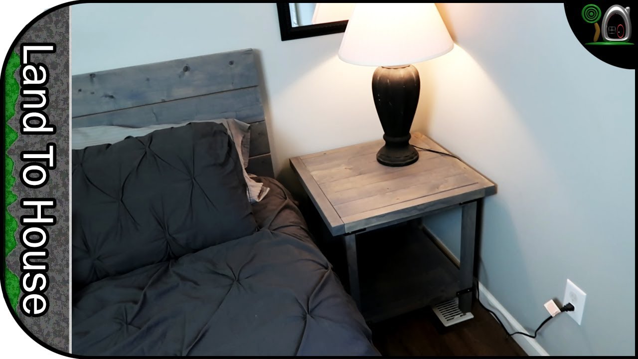 DIY Rustic Bedside Table