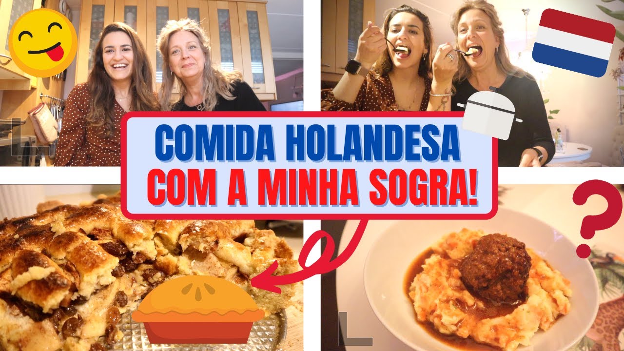 COZINHANDO COM A MINHA SOGRA HOLANDESA | TORTA DE MAÇÃ E HUTSPOT - COMIDA TÍPICA DA HOLANDA! 🇳🇱