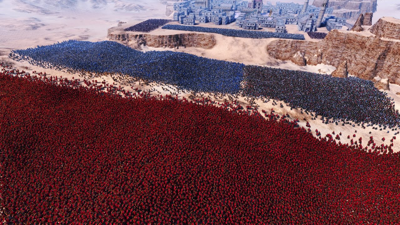 Spartans Lay Siege To Medieval City Ultimate Epic Battle Simulator UEBS