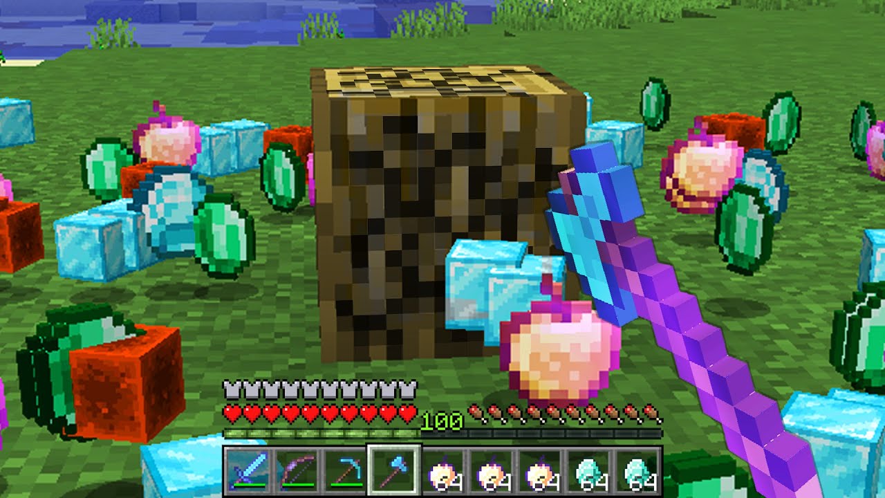 So I made a Minecraft server with random drops...