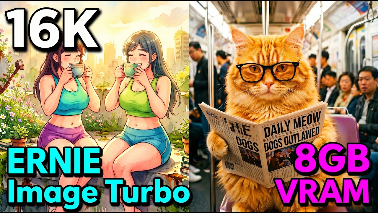 ERNIE Image Turbo FP8: 16k Image Generation on 8GB VRAM! (Free T2I ComfyUI Workflow + Prompt List)