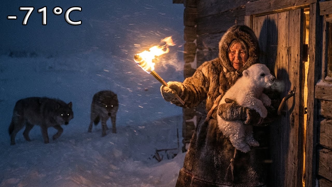 –71°C Siberian Night An Old Woman Shelters a Lost Bear Cub