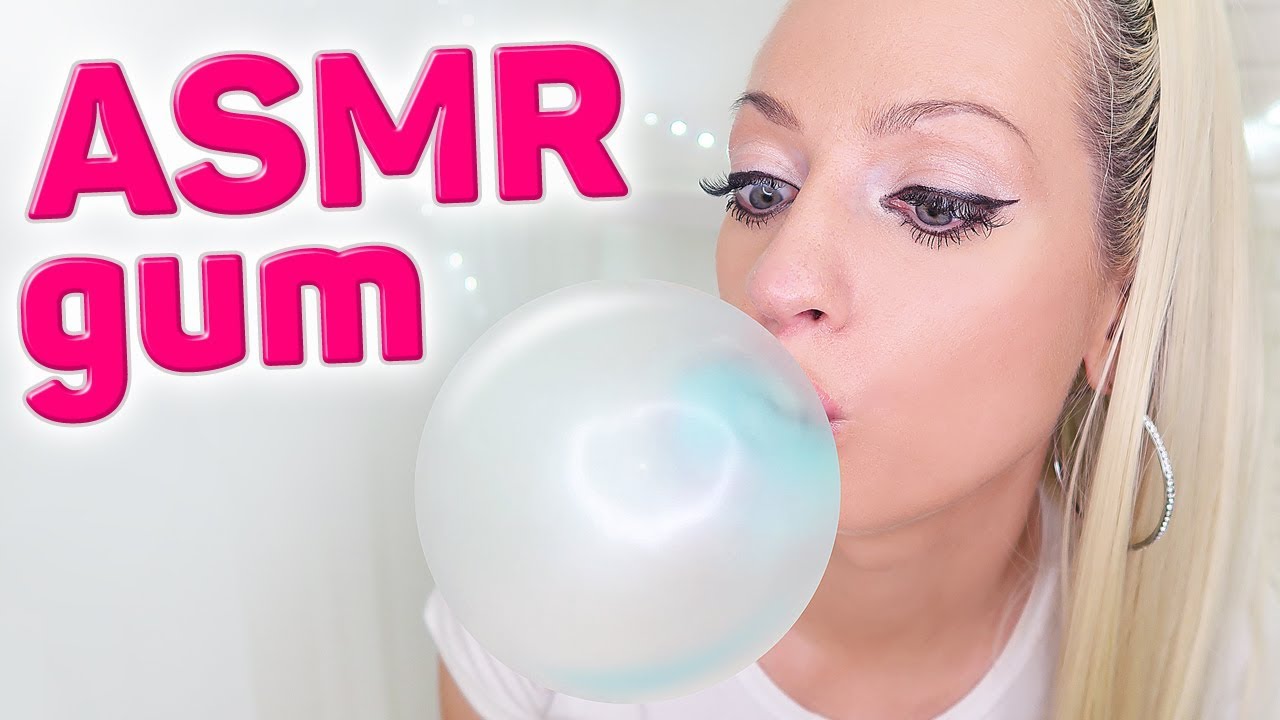 ASMR Chewing Gum 👄 and Blowing Bubbles (INTENSE CHEWING, WHISPERING, RELAXATION) ASMR Eating Sounds