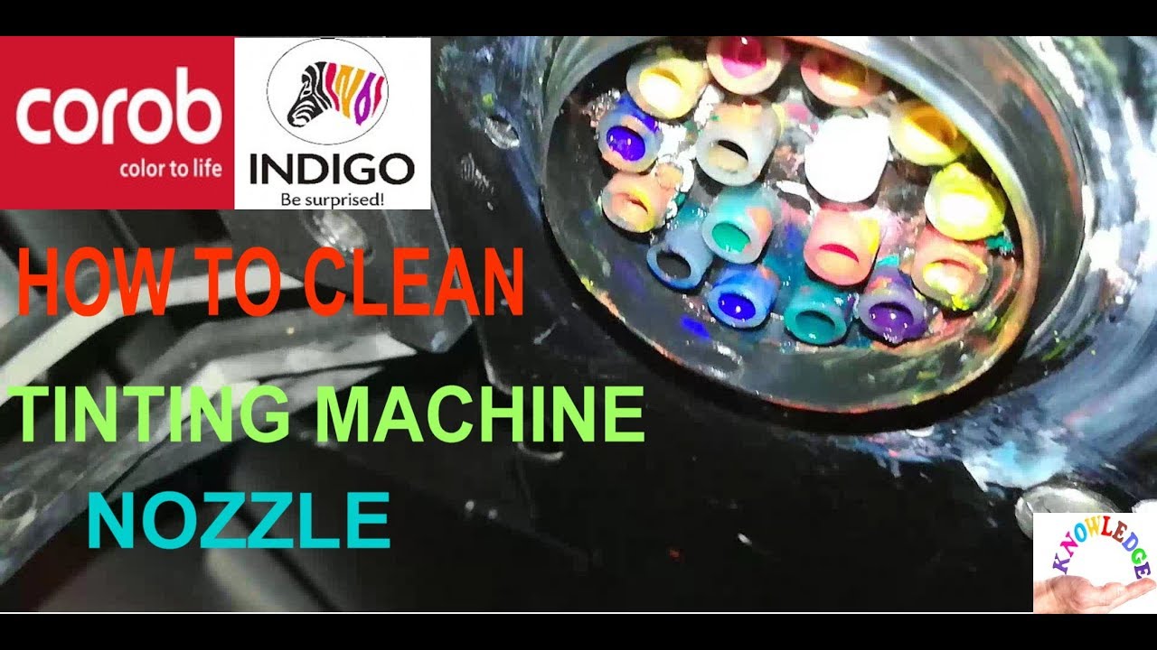 INDIGO PAINTS COLOUR WORLD @ (HOW TO CLEAN NOZZLES)