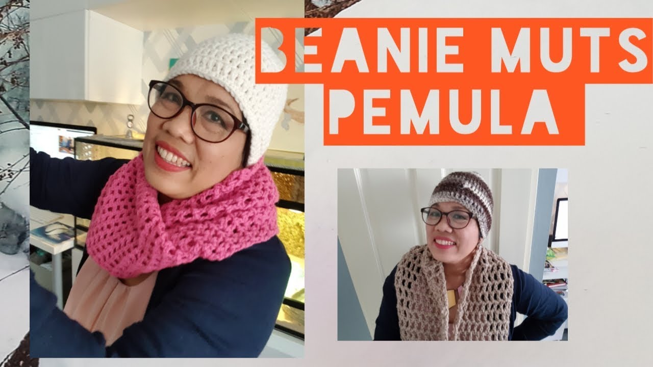 RAJUT TOPI KUPLUK BEANIE MUTS  PEMULA by wiwinvanholland