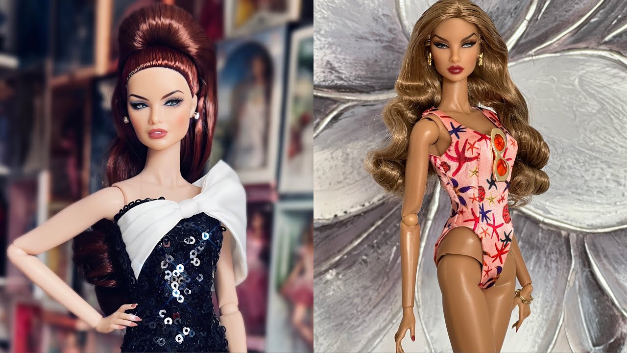 Базовые куклы Bombshell Beach Natalia Fatale и Night Out Erin Salston. Игрушки Integrity 2023 года.