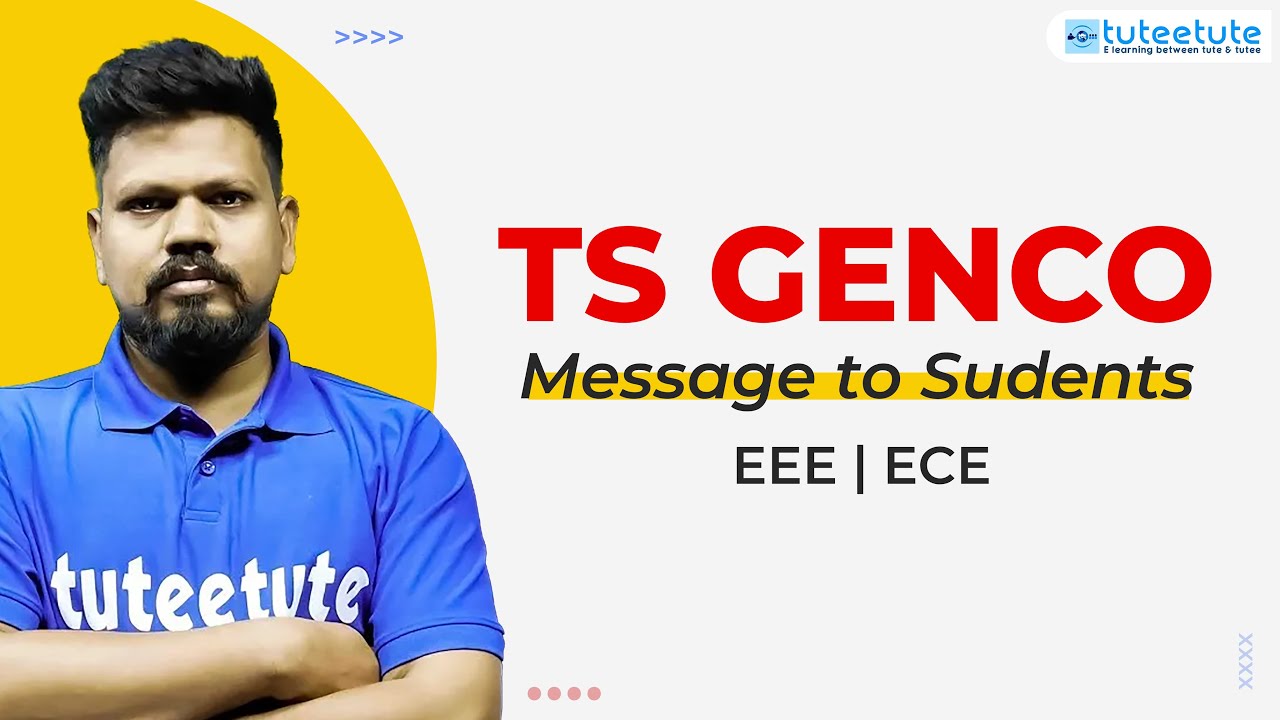 TS GENCO | Message to Students #genco #transco #tsgenco #genco