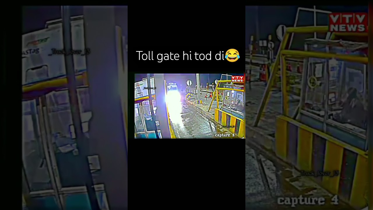 toll gate hi tod diya | frustrated truck driver #viral
