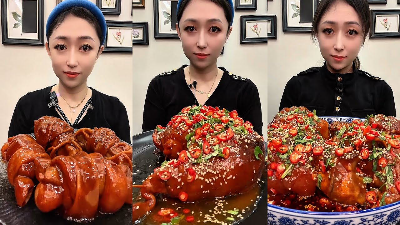 【ASMR】【MUKBANG】 DELICIOUS 東坡肉 - PORK BELLY EATING SHOW | CHINESE FOODS