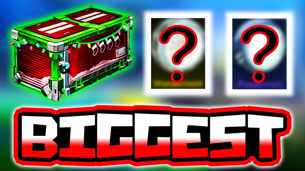 BIGGEST 100 SECRET SANTA CRATE OPENING!! ( Rocket League Frosty Fest Event )