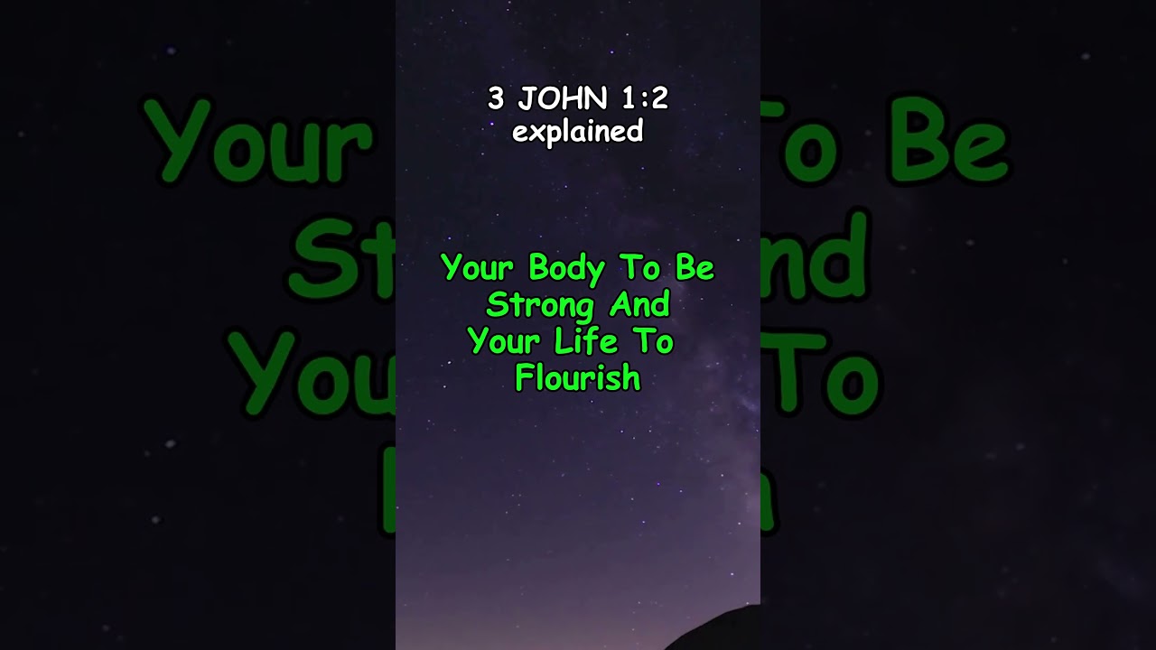 3 JOHN 1 verse 2 EXPLAINED #bible