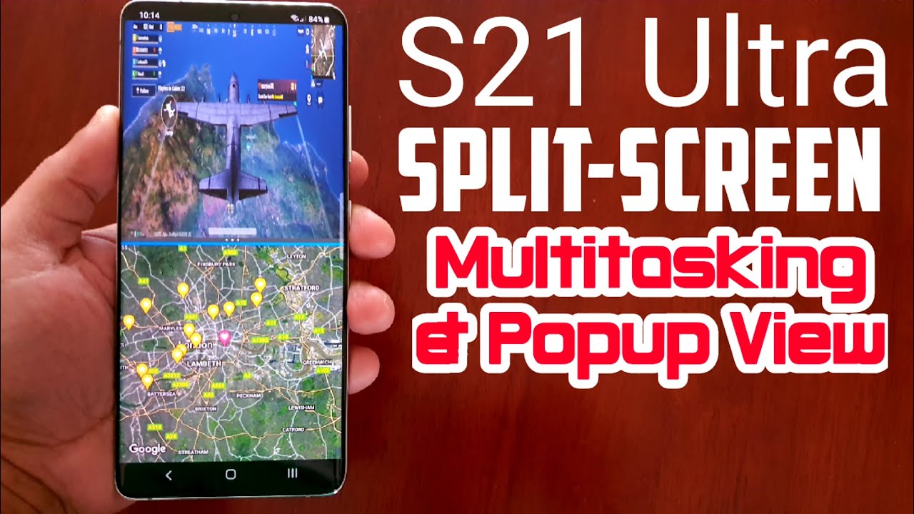 Samsung Galaxy S21 Ultra 5G Split Screen Multitasking & Popup Window Use Any 3 Apps At The Same Time