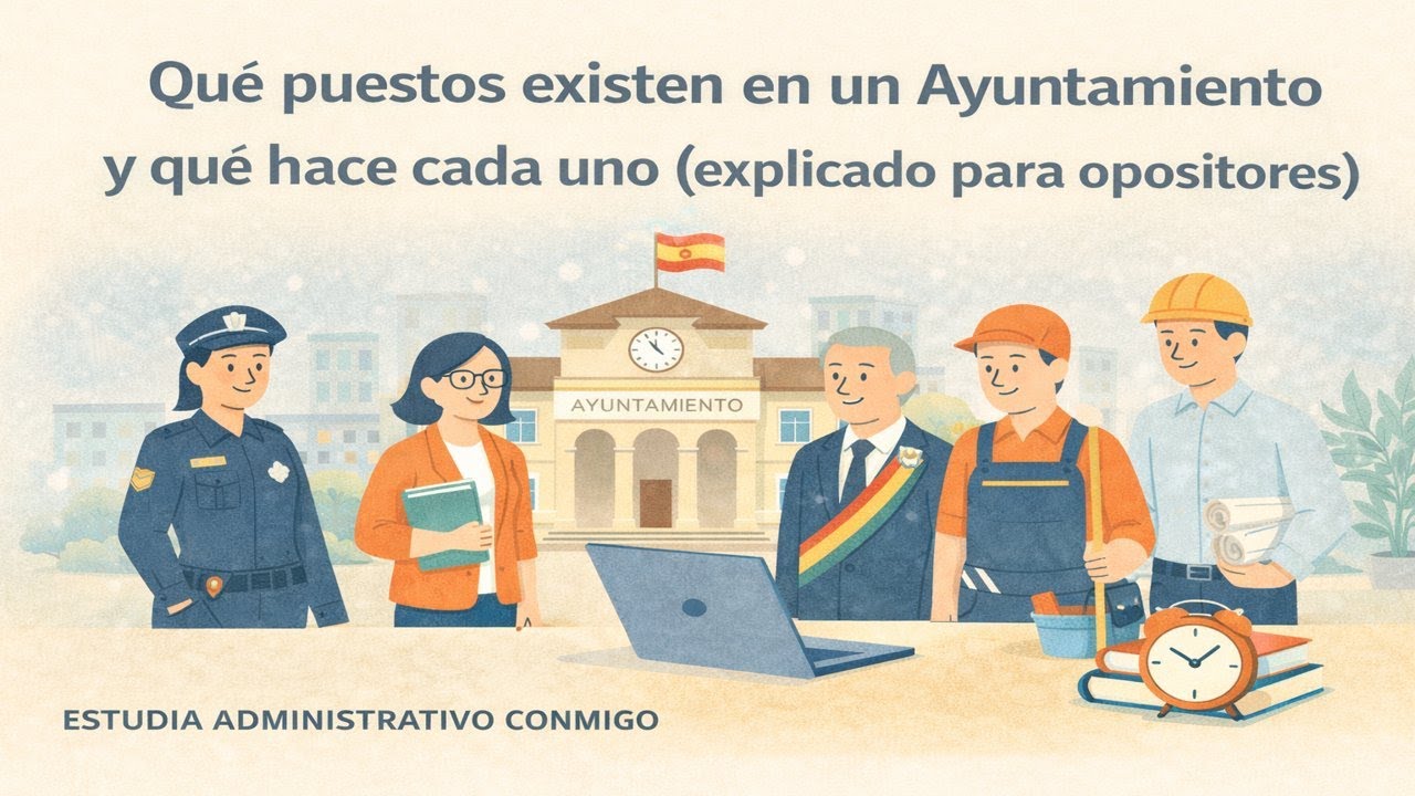 Qué puestos existen en un Ayuntamiento y qué hace cada uno (explicado para opositores)