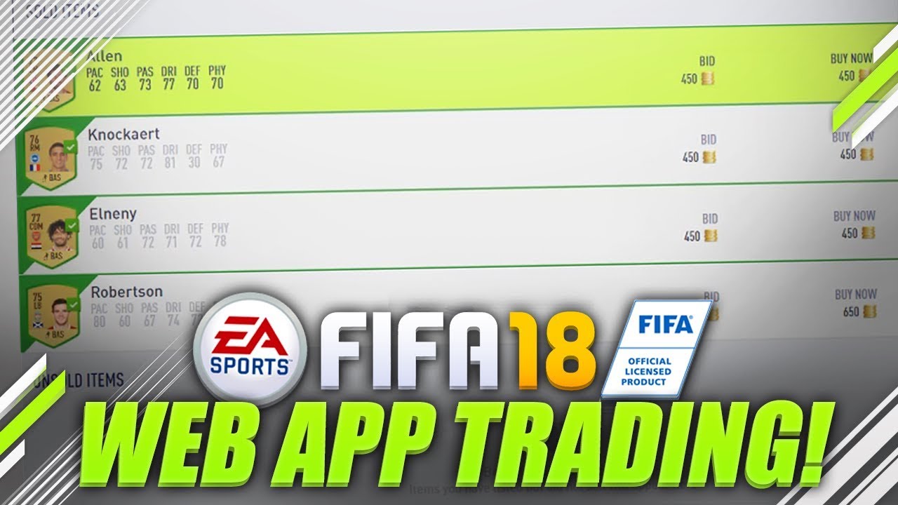 FIFA 18 - HOW TO TRADE FROM 1K TO 20K EASILY ON THE WEB APP! 🤑 (FIFA 18 Web App Trading Method)