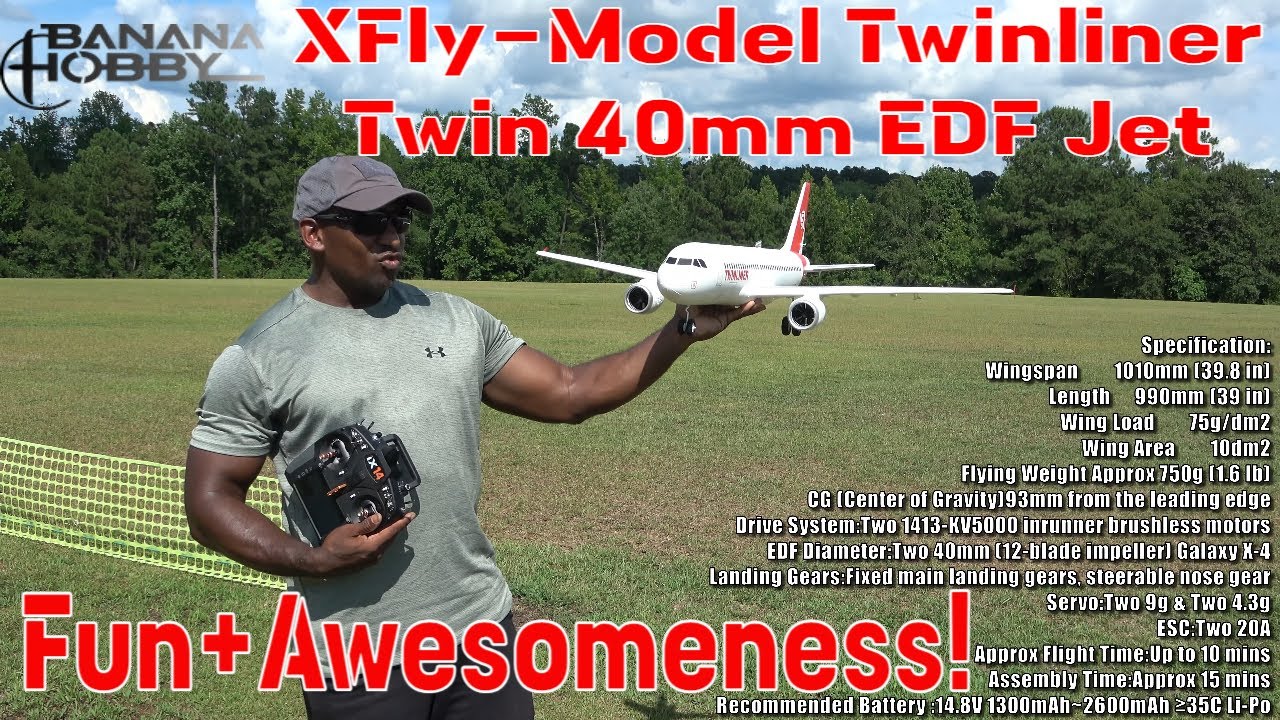 Jaw-Dropping $179.90 Twin EDF Jet: XFly-Model Red Twinliner Fun