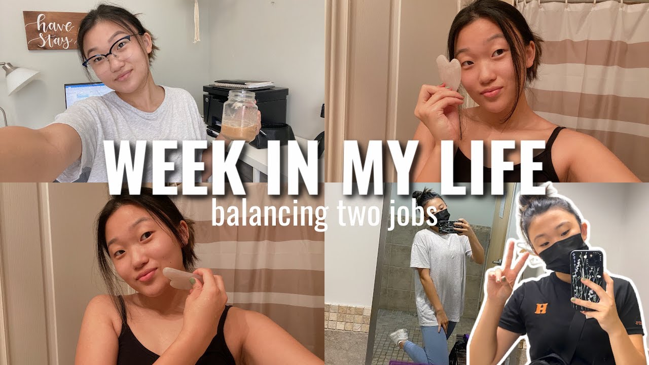 Week in My Life Working Two Jobs | first week balancing my corporate 8-4 (WFH) job and part time job