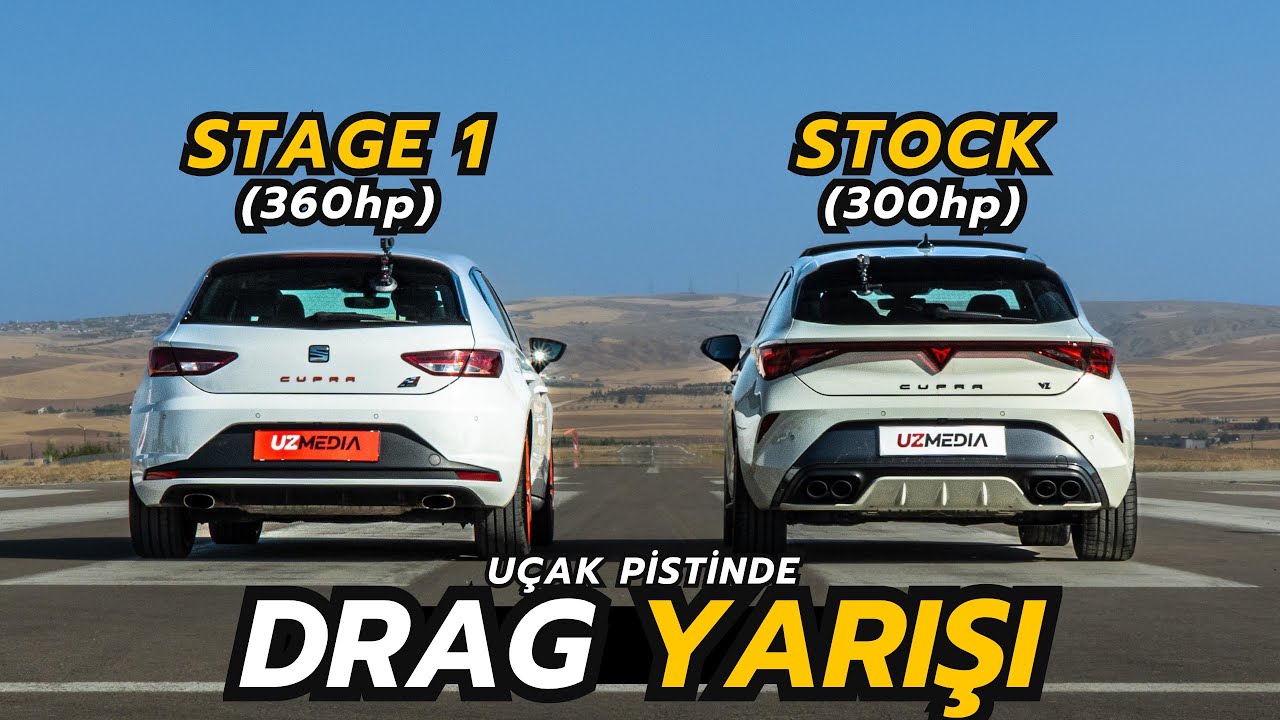 STOCK mu STAGE 1 mi? CUPRA DRAG YARIŞI: Seat Leon Cupra vs Cupra Leon VZ