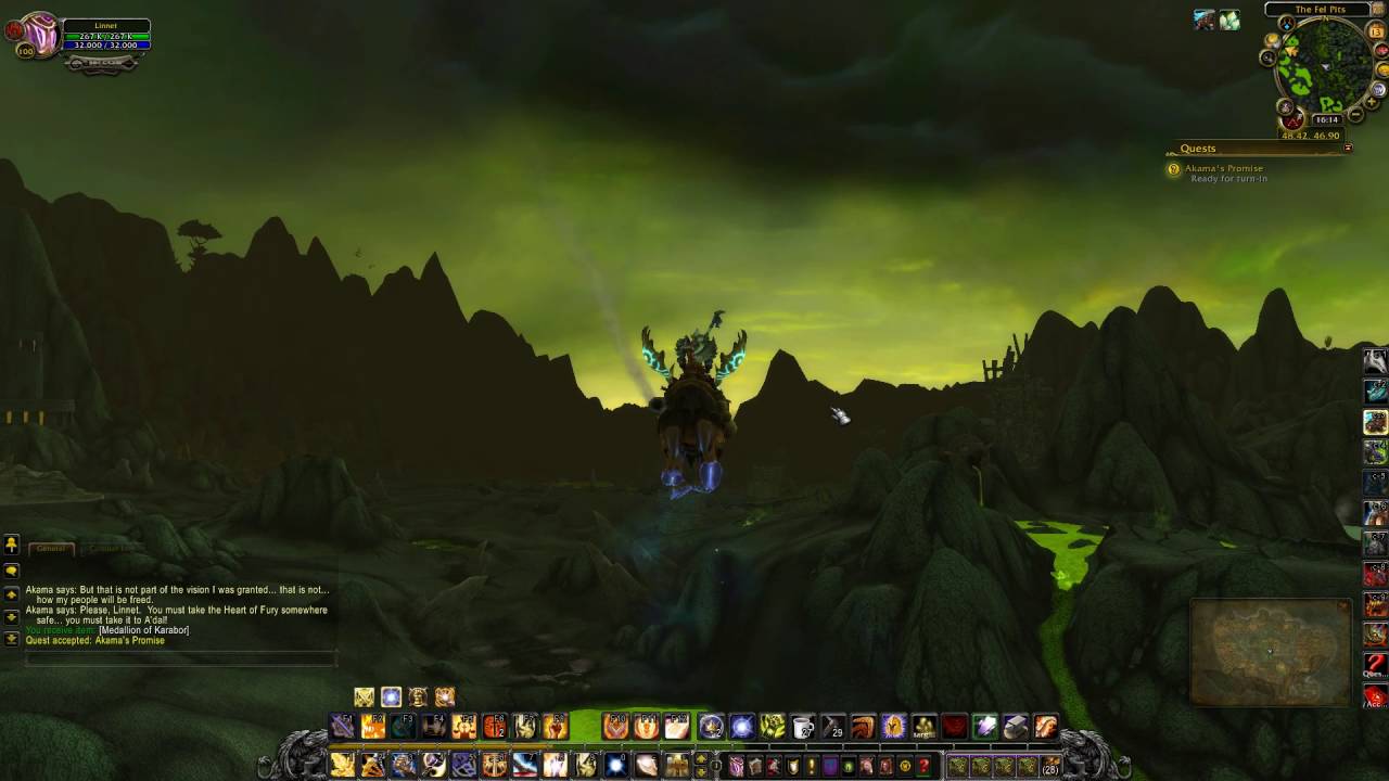 Akama's Promise Quest ID 11052 Playthrough Shadowmoon Valley